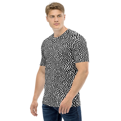 Men's Crew Neck T-Shirt - Static Swirl