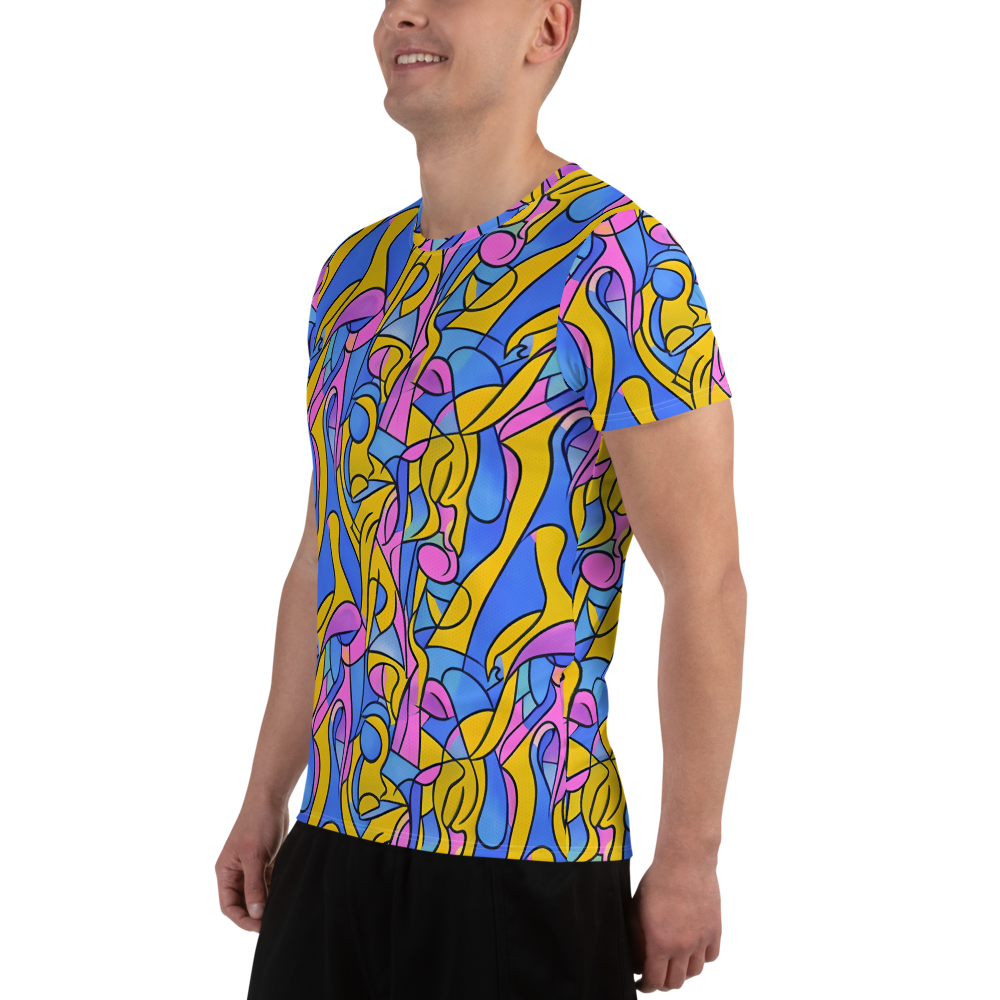 Men's Athletic T-Shirt - Cosmic Curves