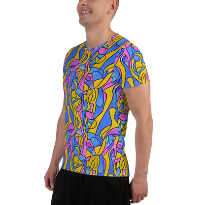 Men's Athletic T-Shirt - Cosmic Curves