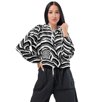 Women's Cropped Windbreaker - Dupain Swirl