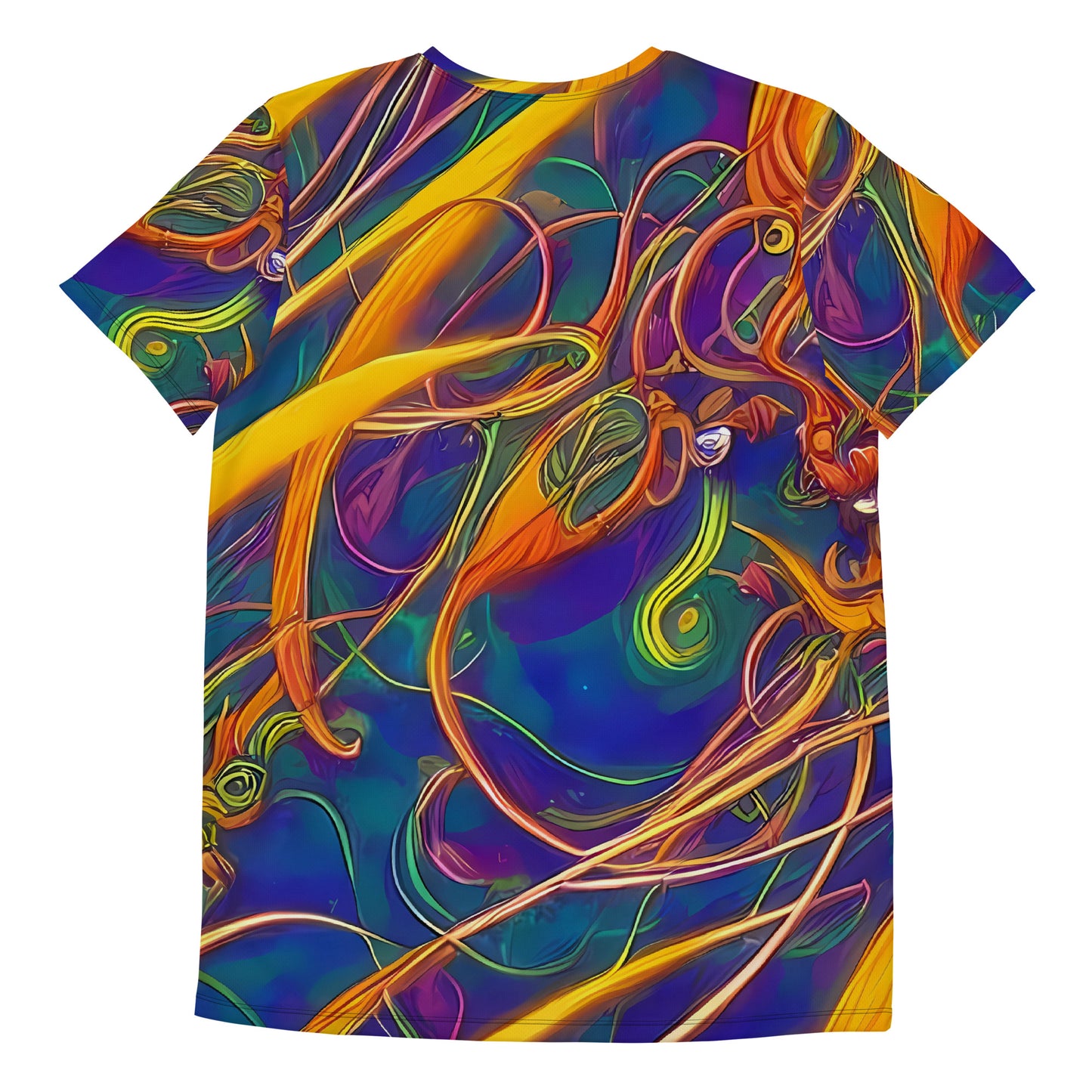 Men's Athletic T-Shirt - Luminous Whirl