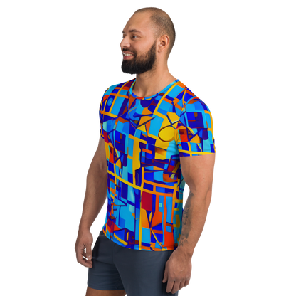 Men's Athletic T-Shirt - Radiant Labyrinth