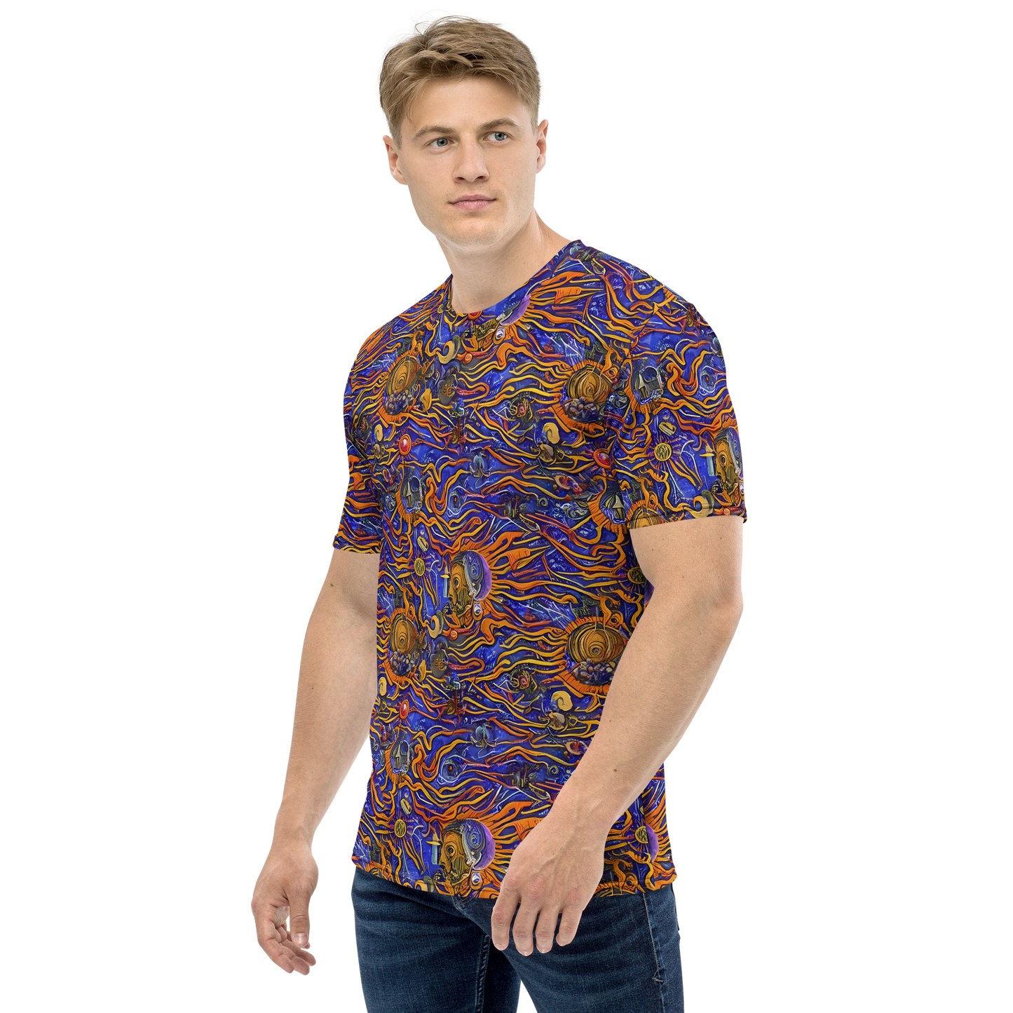 Men's Crew Neck T-Shirt - Mantegna Swirl