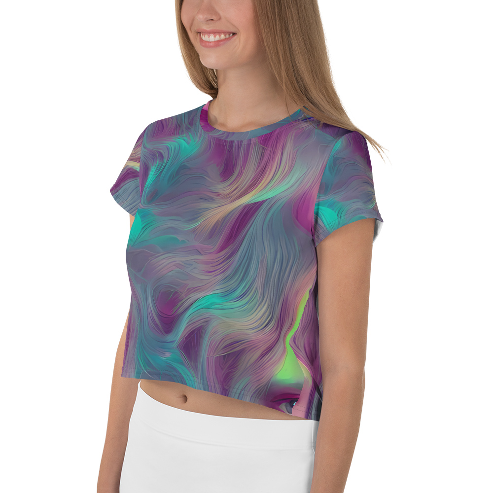 Women's Crop Tee - Surreal Tresses