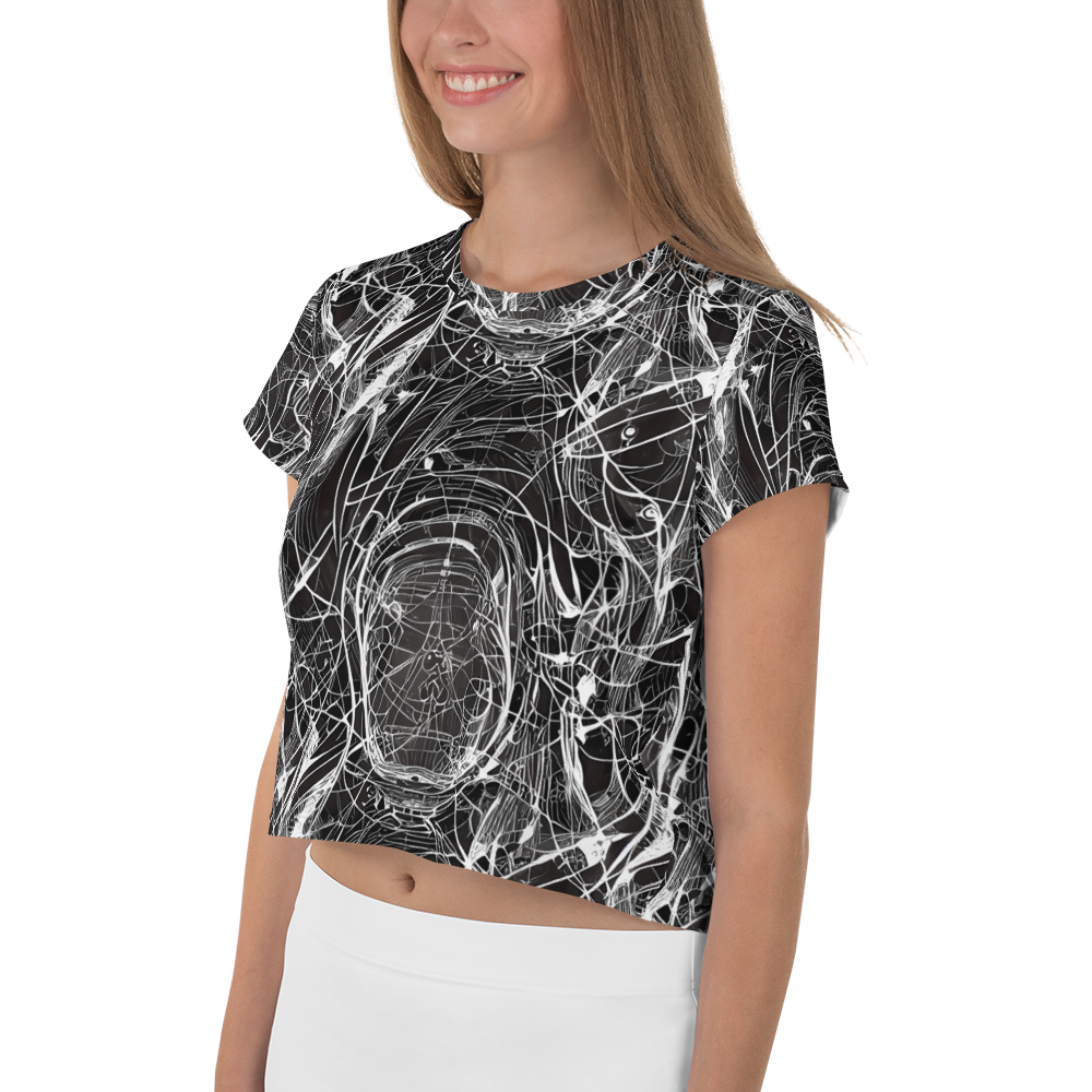 Women's Crop Tee - Nexus of Lines