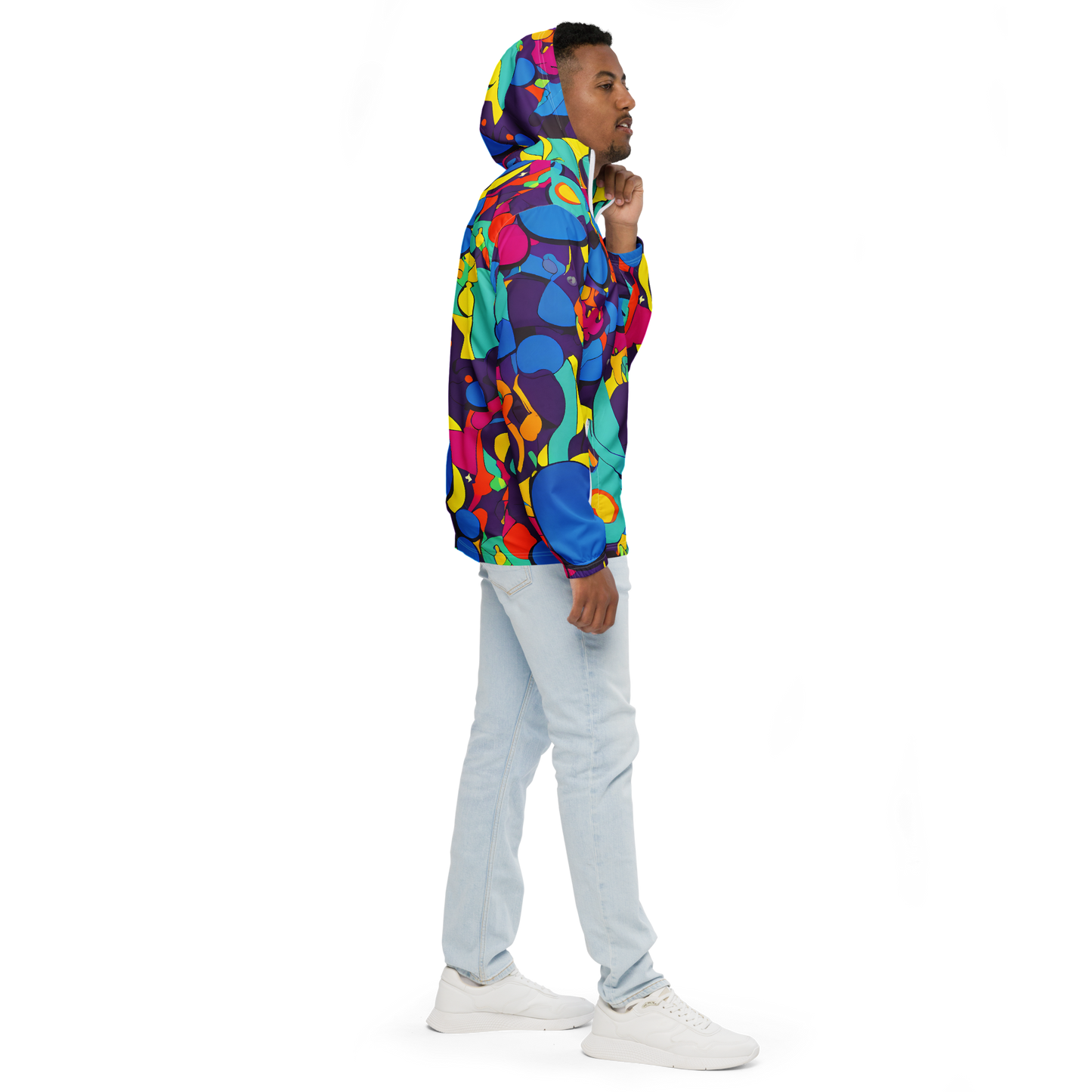 Men's Windbreaker - Psychedelic Harmony