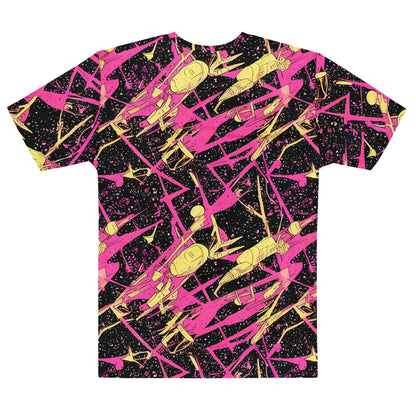 Men's Crew Neck T-Shirt - Galaxy Graffiti