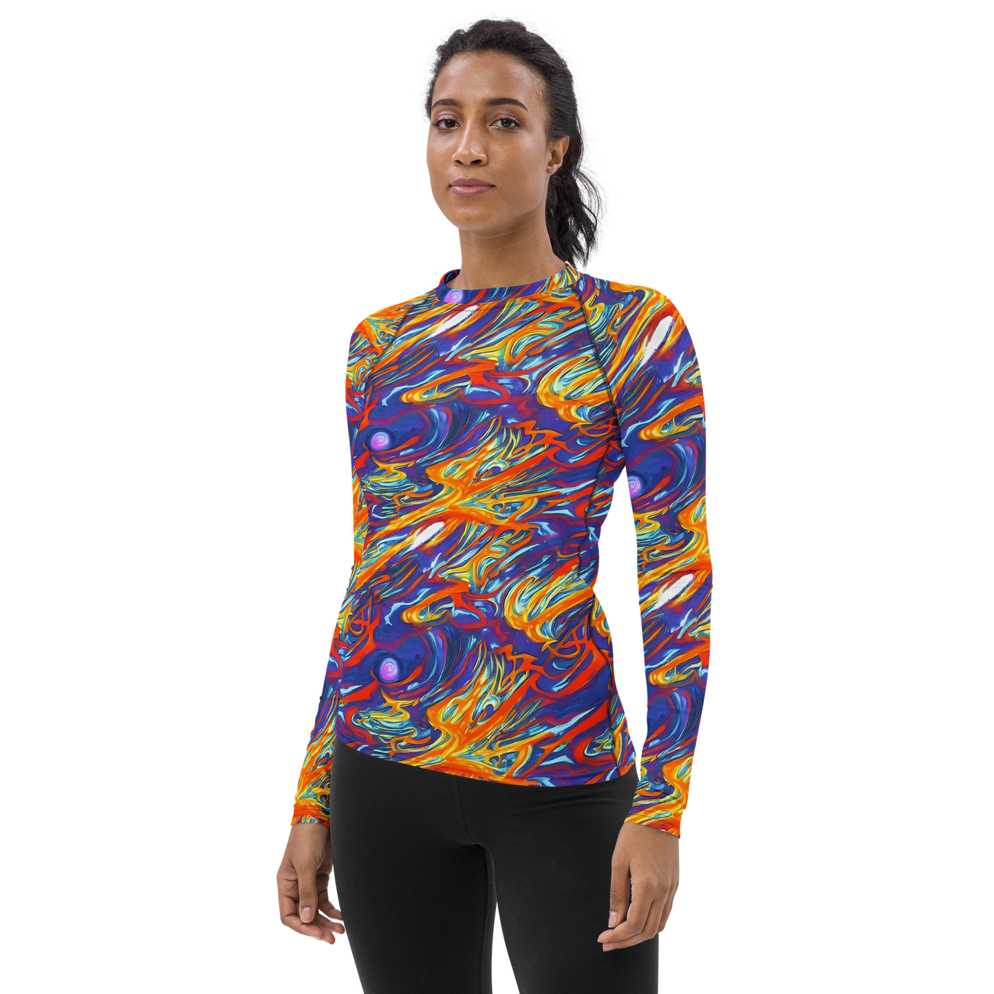 Women's Rash Guard - Galactic Ember