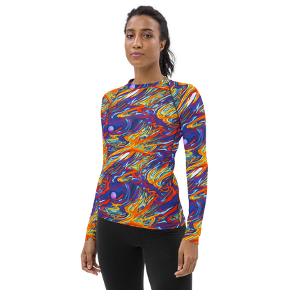 Women's Rash Guard - Galactic Ember