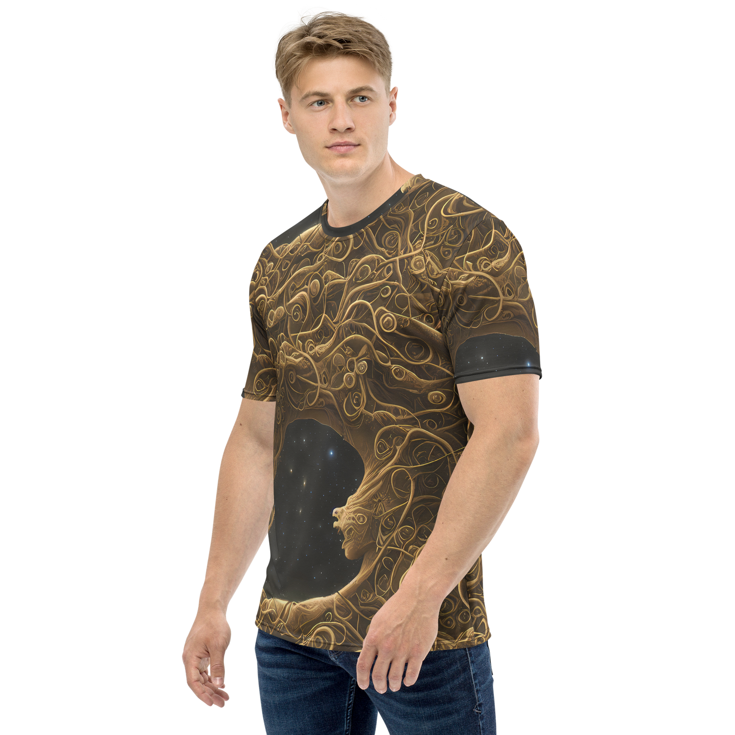 Men's Crew Neck T-Shirt - Gilded Reverie