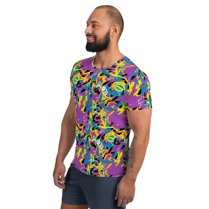 Men's Athletic T-Shirt - Galactic Sprawl