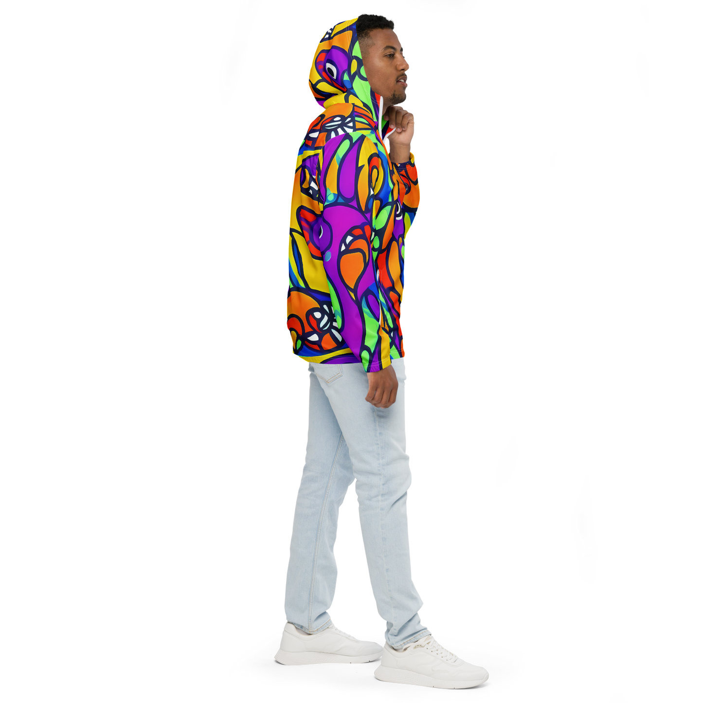 Men's Windbreaker - Kaleido Fish