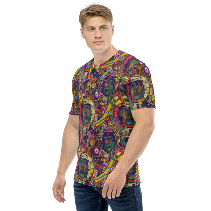 Men's Crew Neck T-Shirt - Cosmic Collage