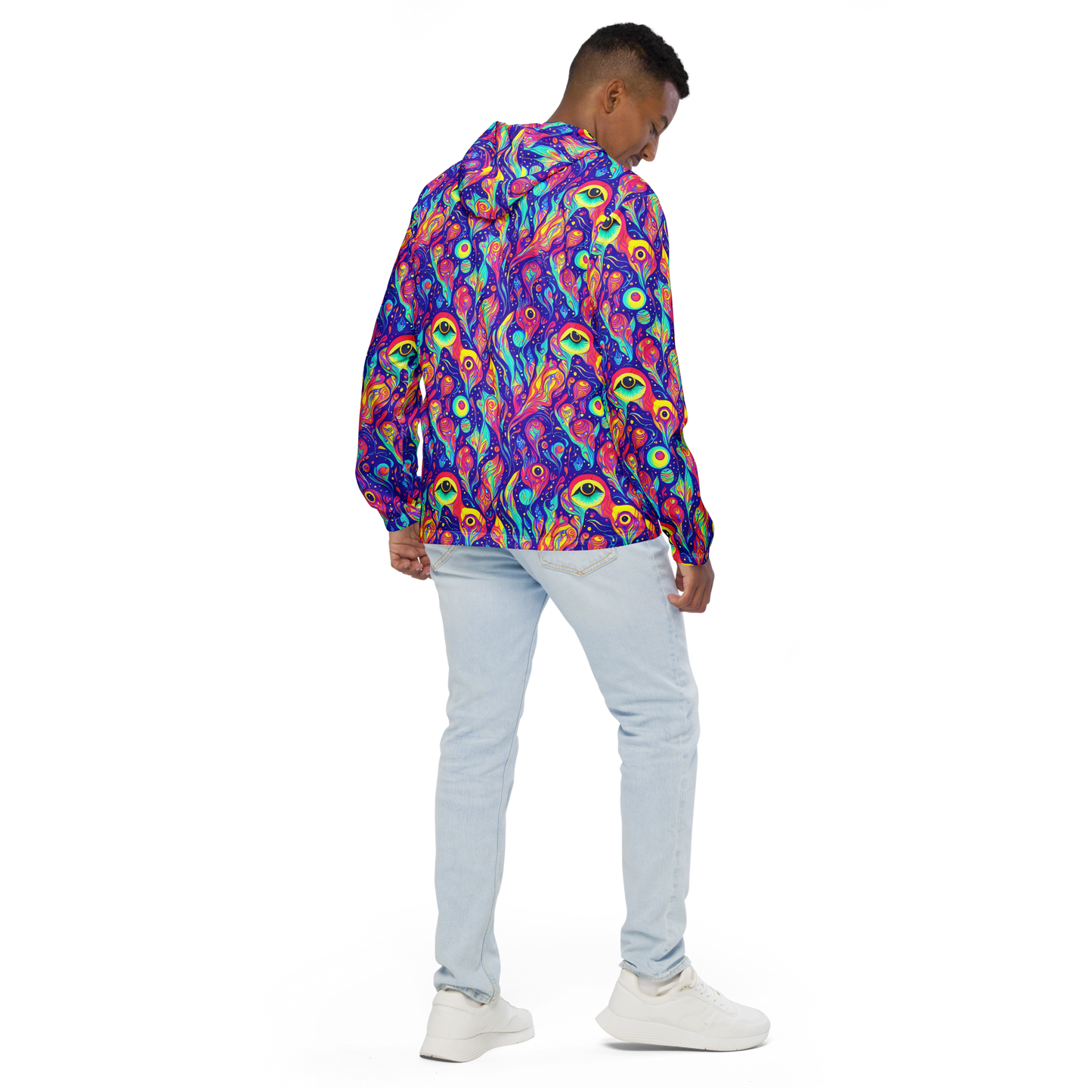 Men's Windbreaker - Mystic Petal Dance