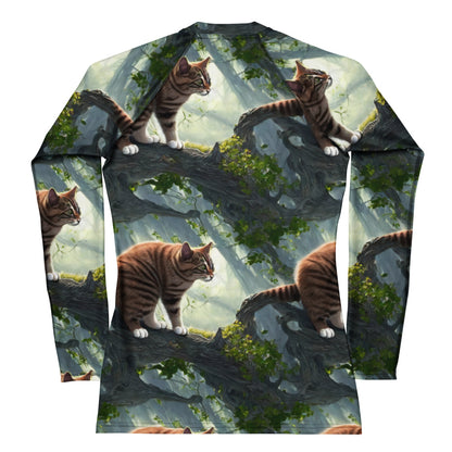 Women's Rash Guard - Whiskered Enigma