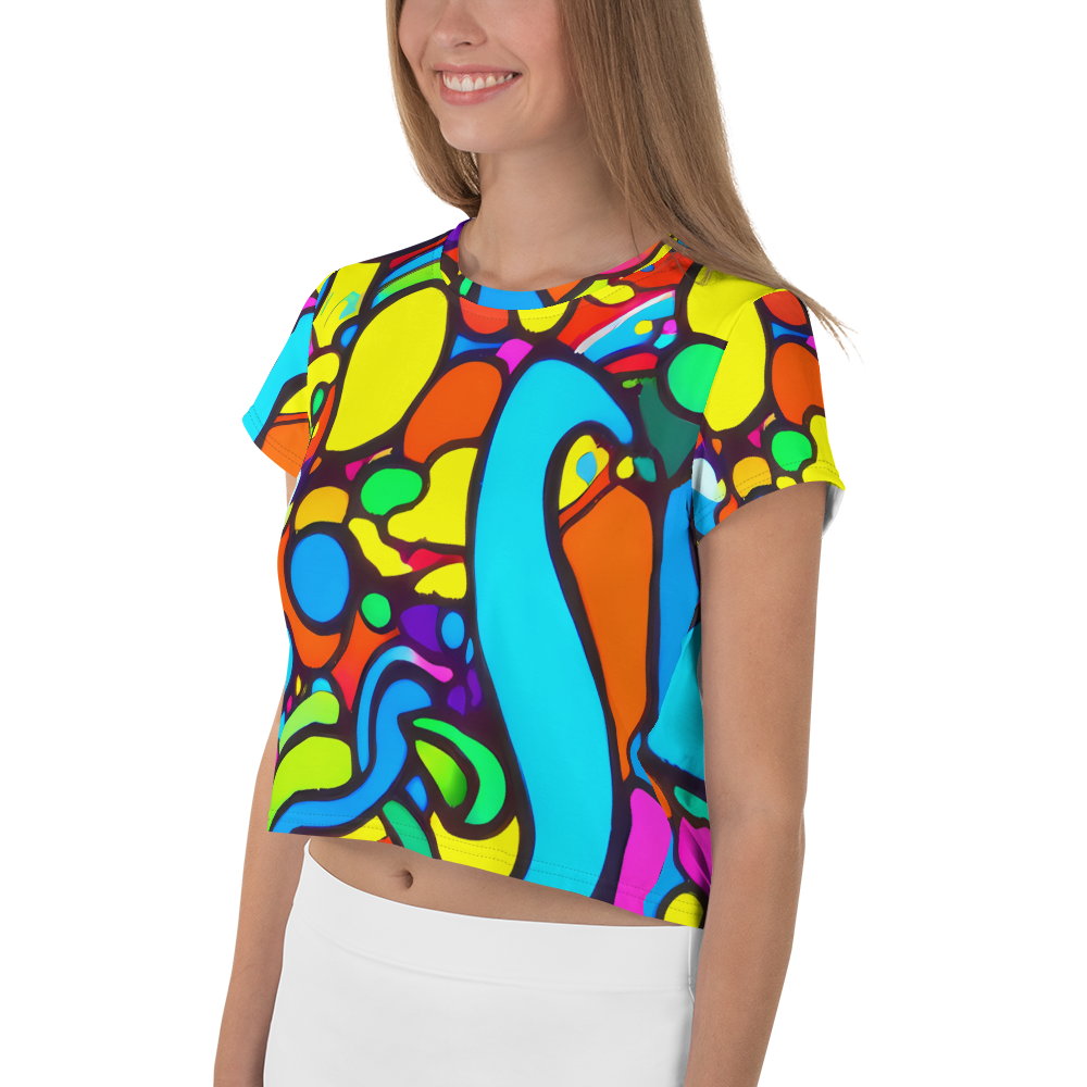 Women's Crop Tee - Chromadoodle Junction