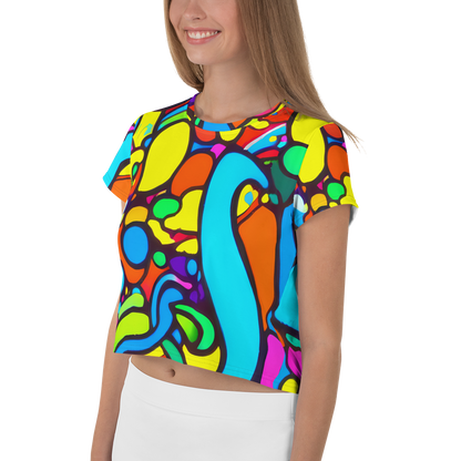 Women's Crop Tee - Chromadoodle Junction