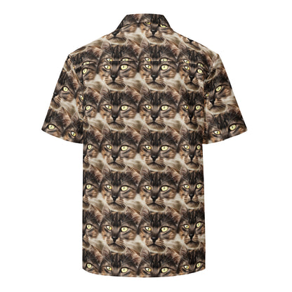 Button Shirt - Feline Reverie