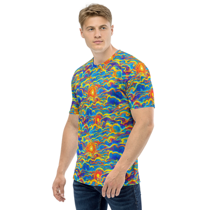 Men's Crew Neck T-Shirt - Chroma Ripple