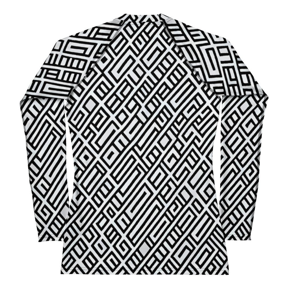 Women's Rash Guard - Fashionable, Psychedelic Deep Space, Howard Butterworth, Francois Bocion