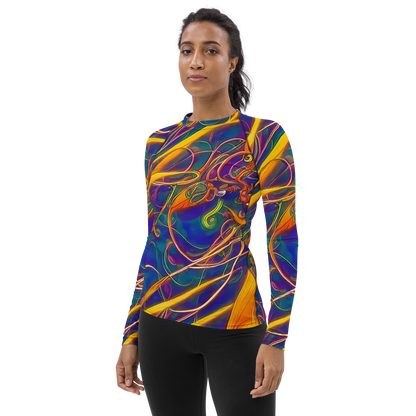 Women's Rash Guard - Luminous Whirl