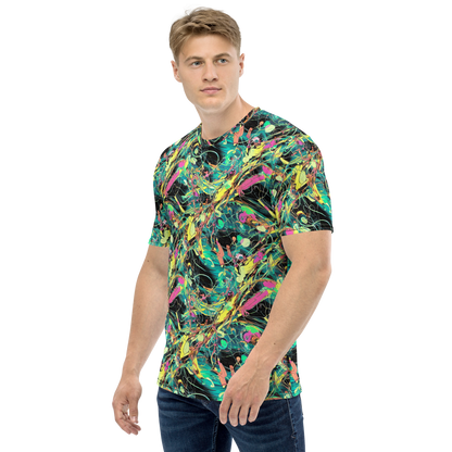 Men's Crew Neck T-Shirt - Cyborg Whirl