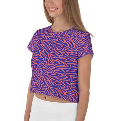 Women's Crop Tee - Sapphire Swirl