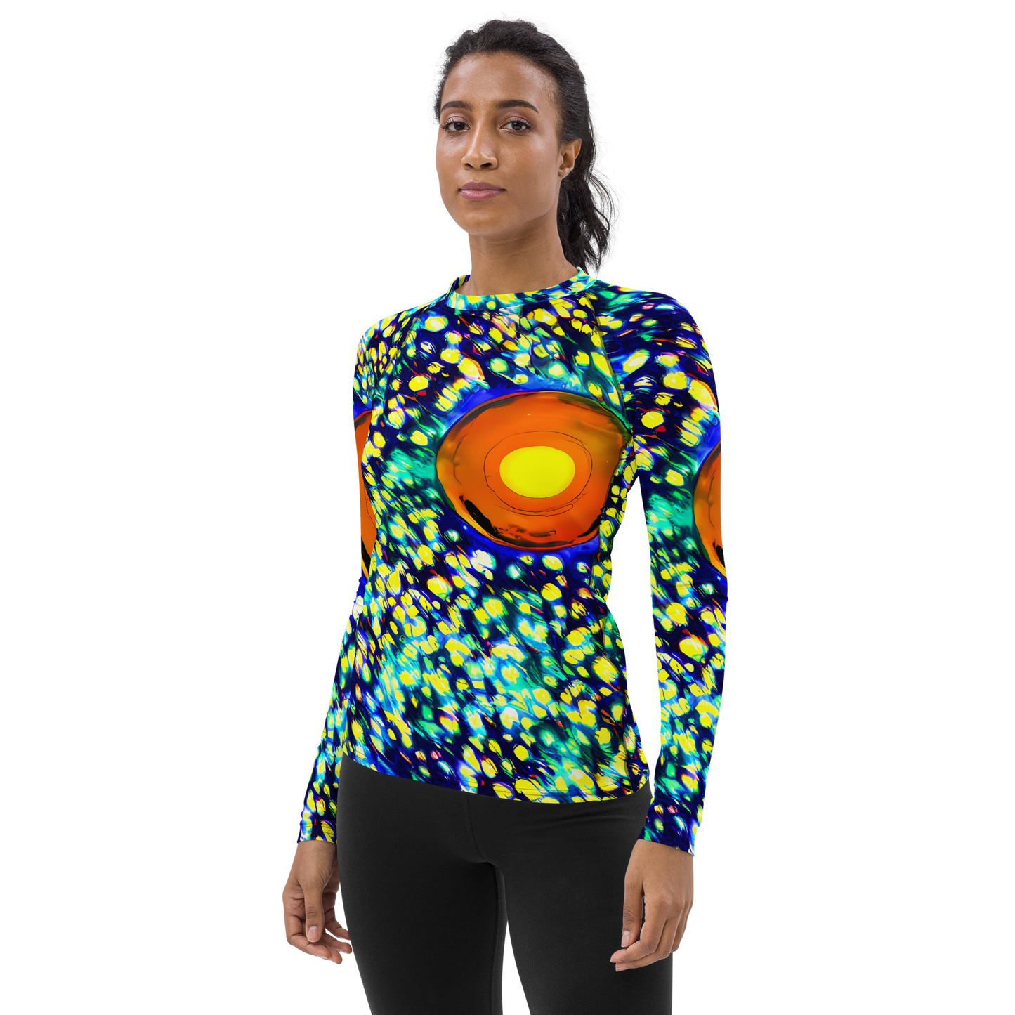 Women's Rash Guard - Illuminated Whirl