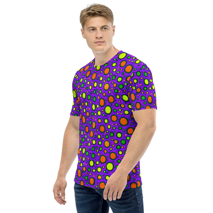 Men's Crew Neck T-Shirt - Luminous Bubbles