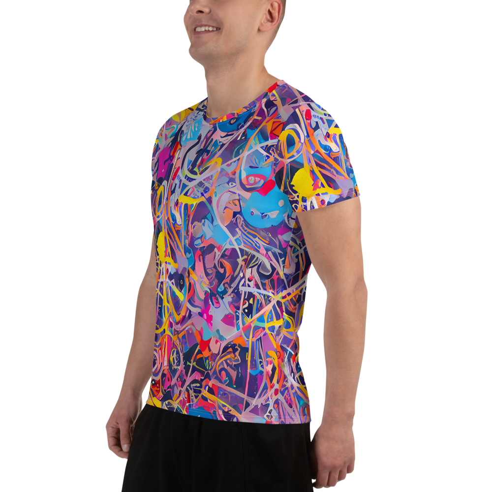 Men's Athletic T-Shirt - Vibrant Fusion