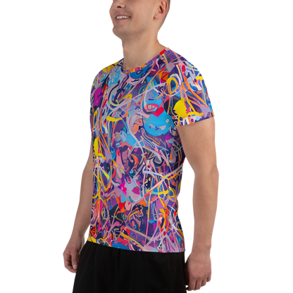 Men's Athletic T-Shirt - Vibrant Fusion