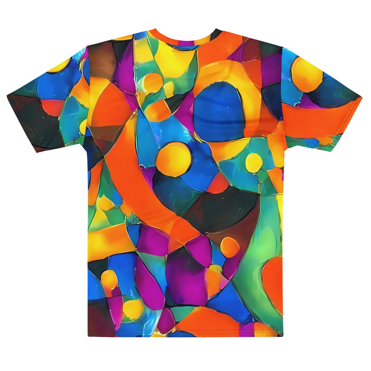 Men's Crew Neck T-Shirt - Galactic Jigsaw