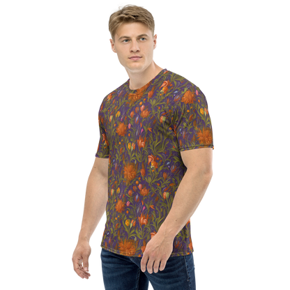 Men's Crew Neck T-Shirt - Botanical Nebula