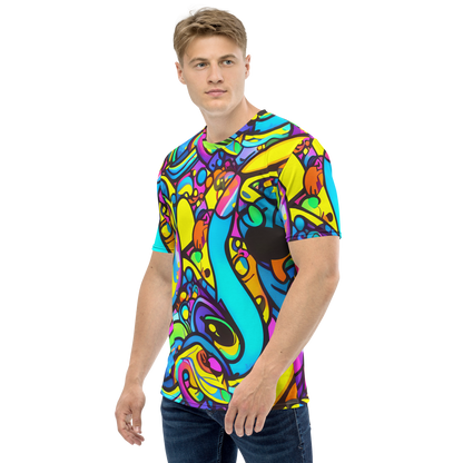 Men's Crew Neck T-Shirt - Kaleidoscopic Flow