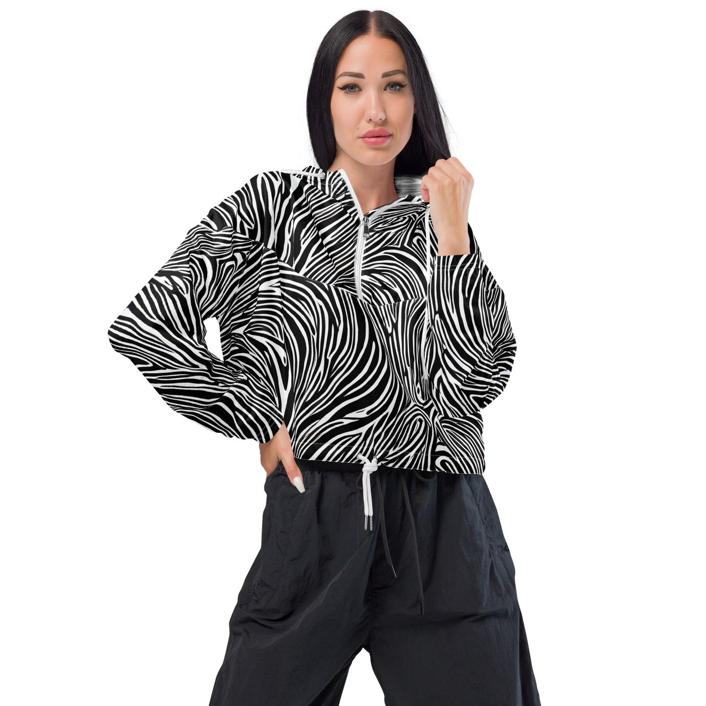 Women's Cropped Windbreaker - Morgan's Strata