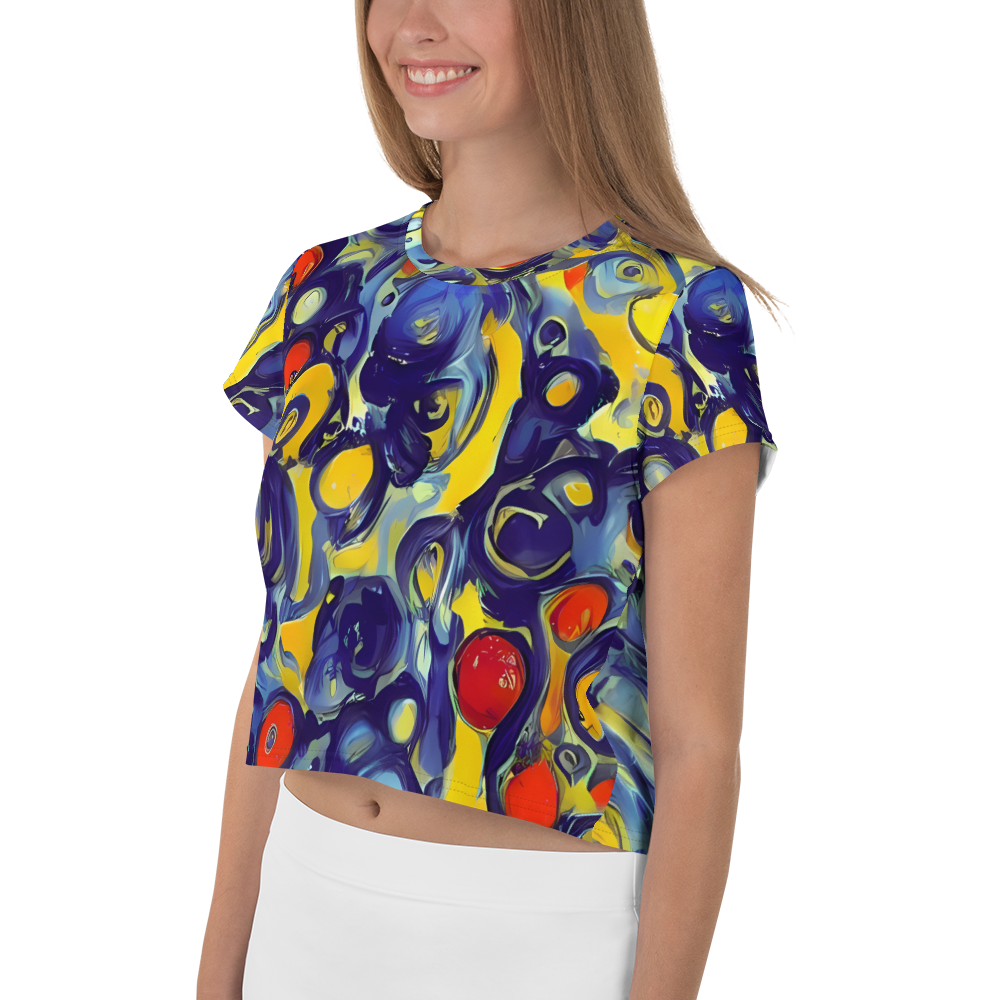 Women's Crop Tee - Dynamic Doodles