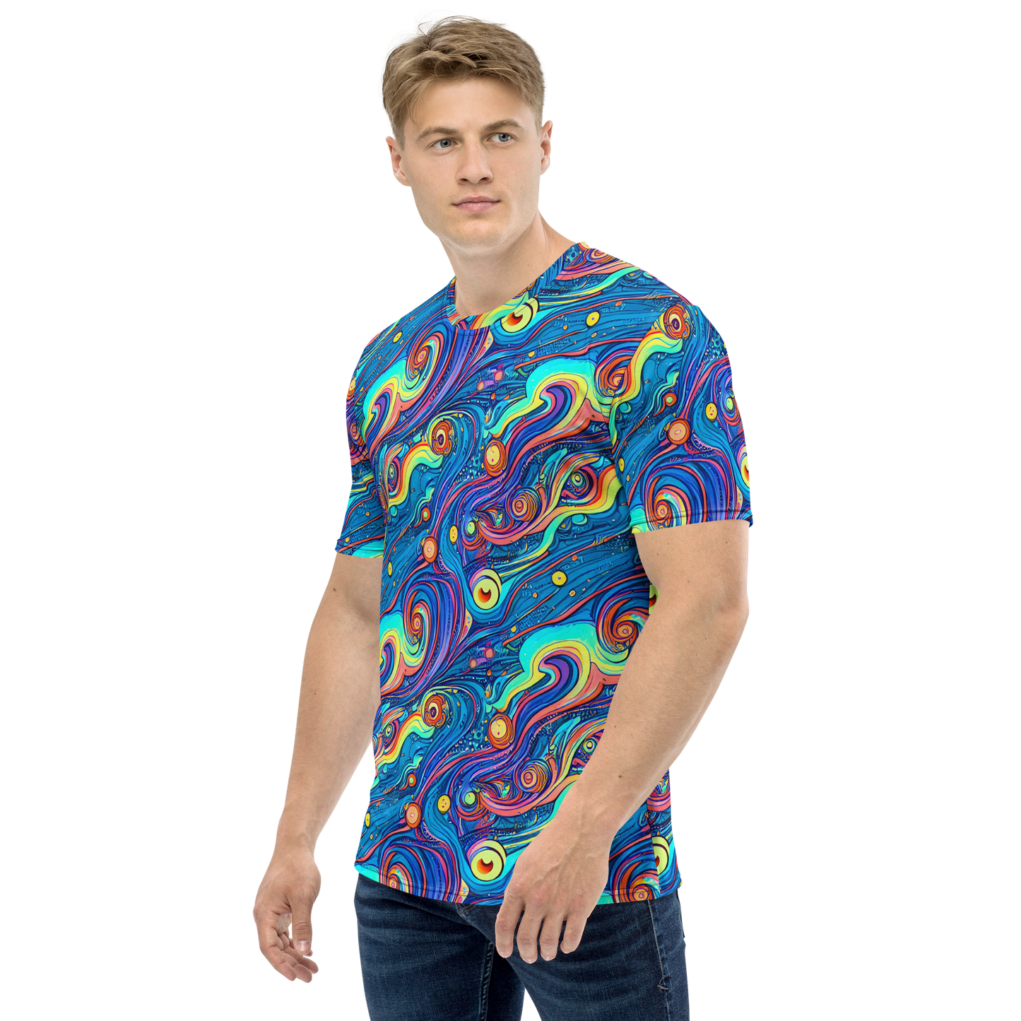 Men's Crew Neck T-Shirt - Echoes of Vortex