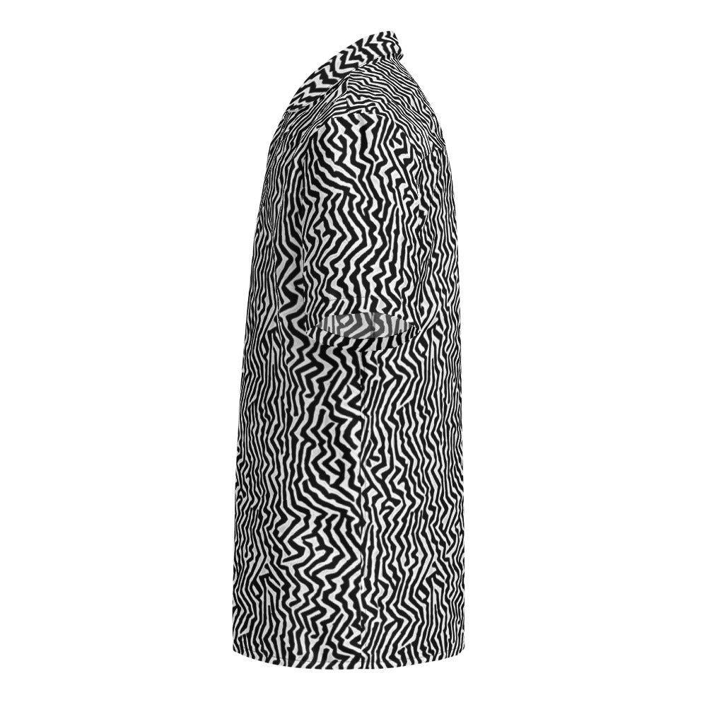 Button Shirt - Static Swirl