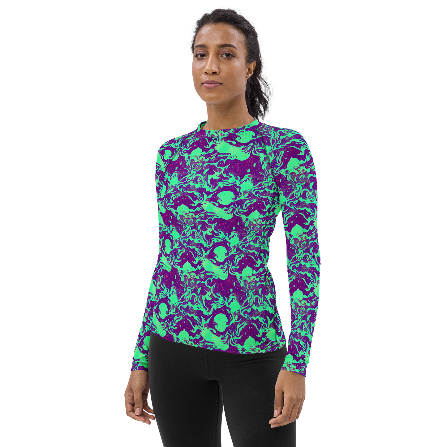 Women's Rash Guard - Alien Ripples