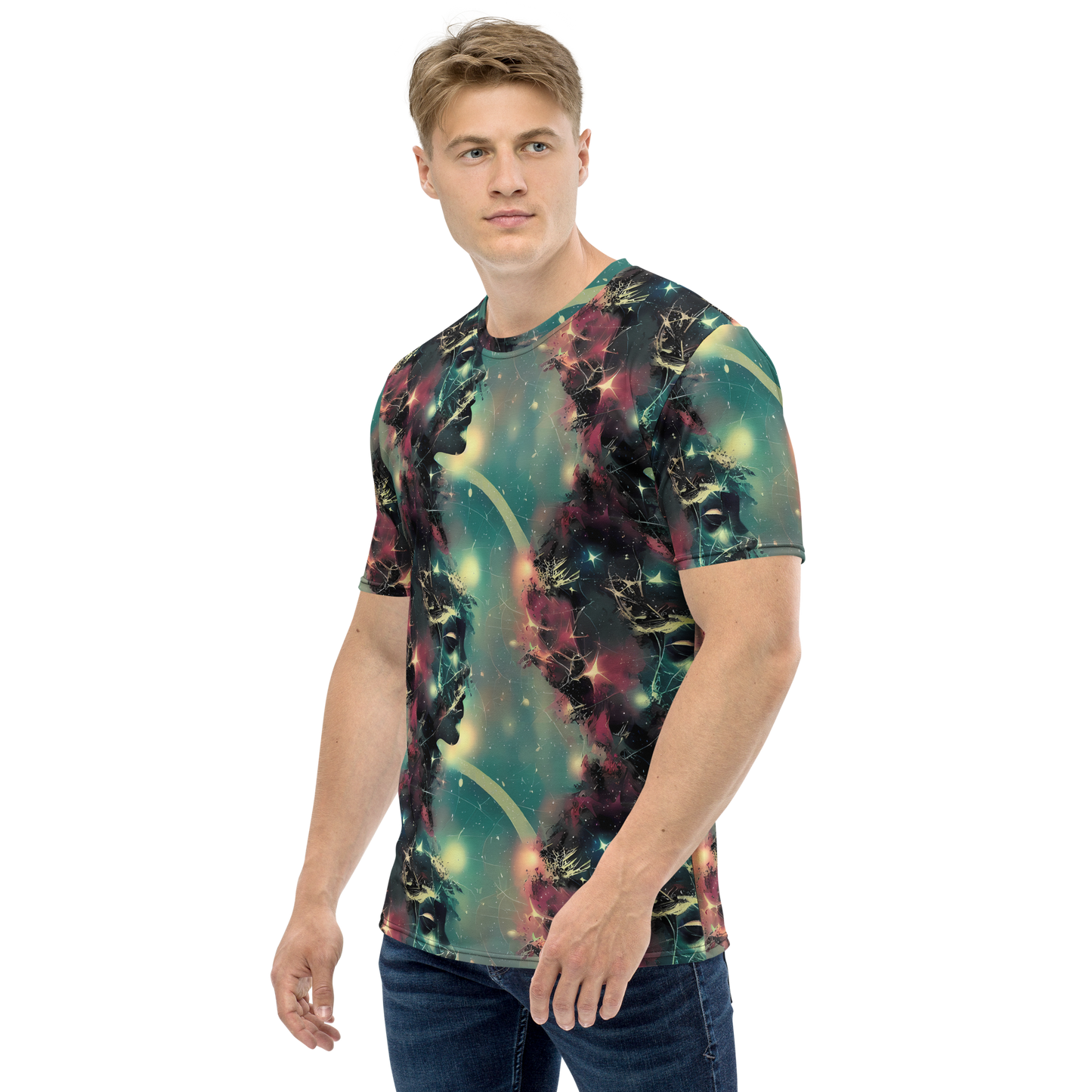 Men's Crew Neck T-Shirt - Galactic Serpent