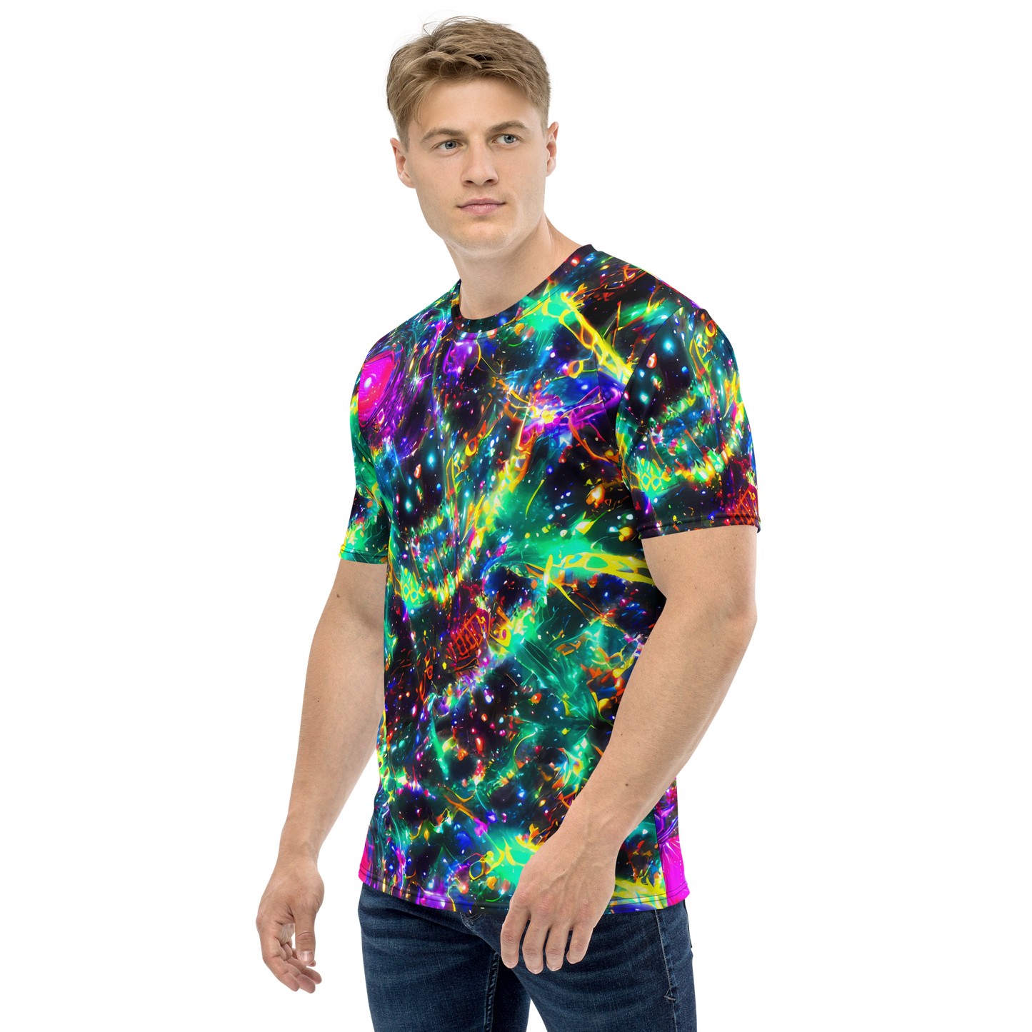 Men's Crew Neck T-Shirt - Blythe Nebula