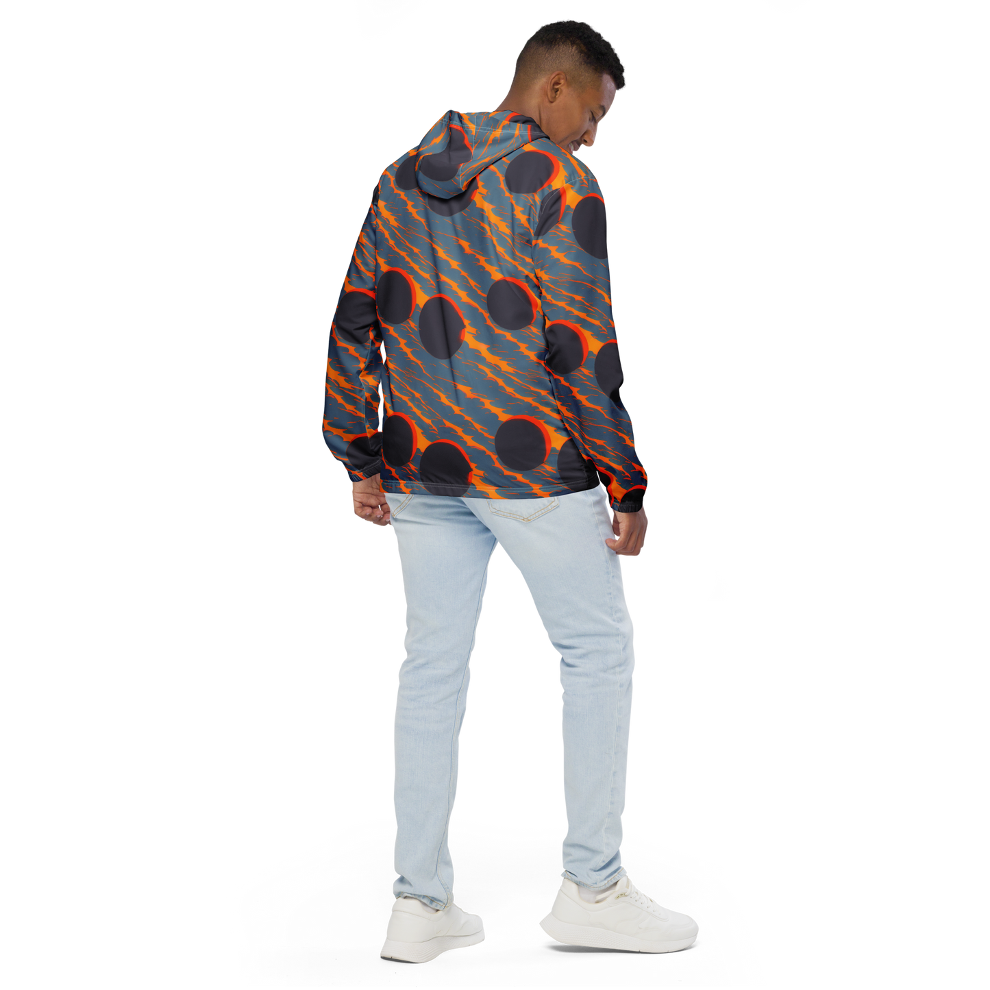 Men's Windbreaker - Flames of Gravity