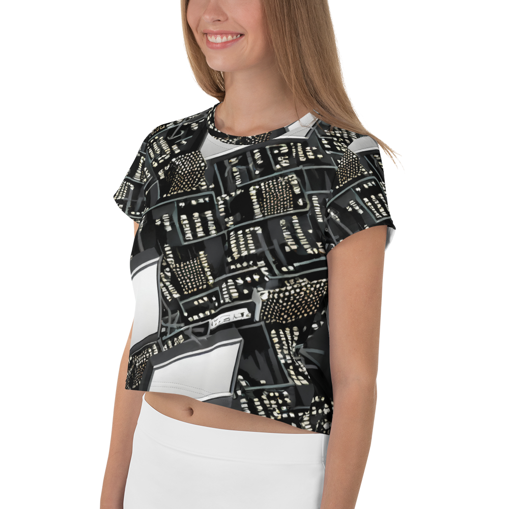 Women's Crop Tee - Electro Essence