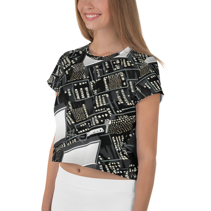 Women's Crop Tee - Electro Essence