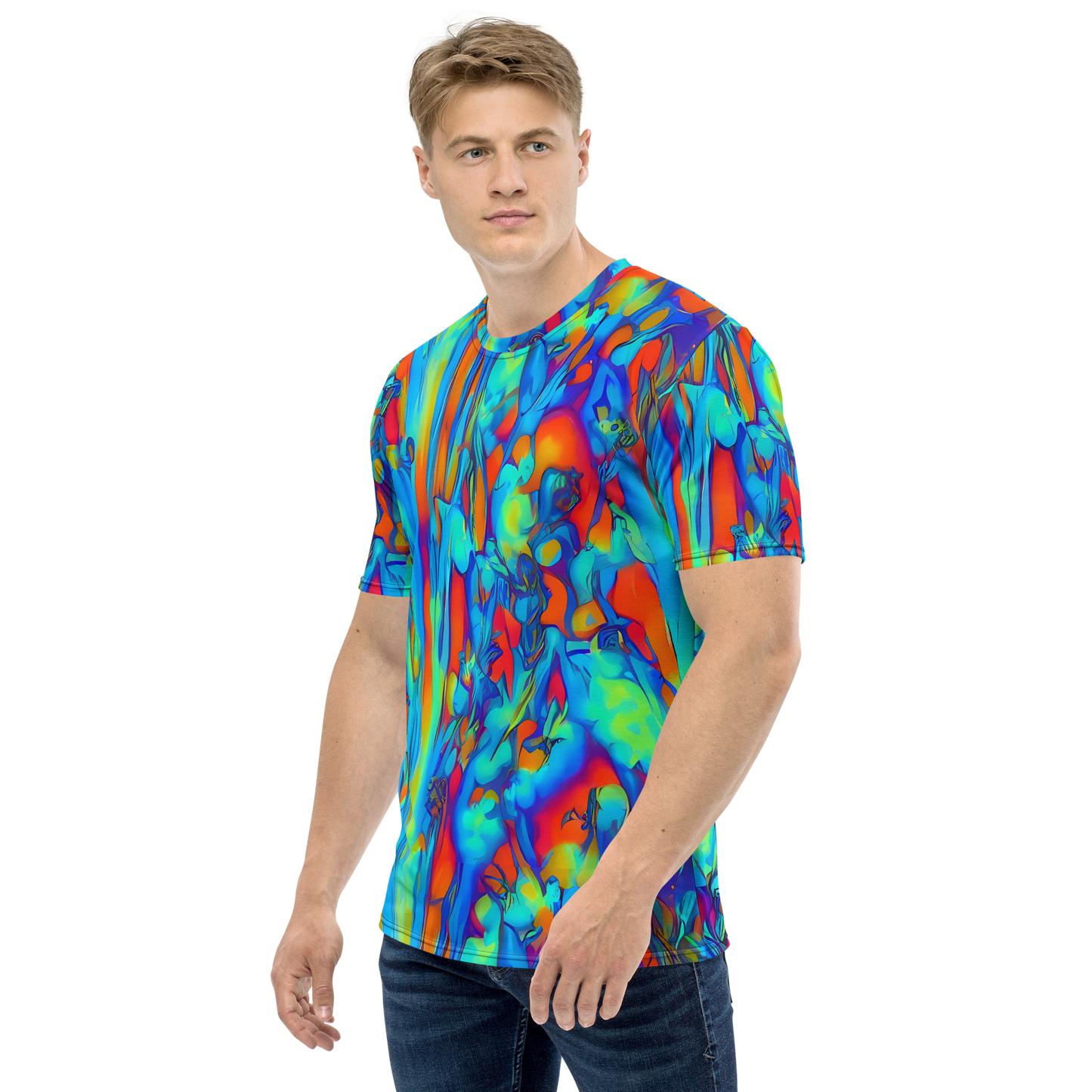 Men's Crew Neck T-Shirt - Vivid Virtuoso