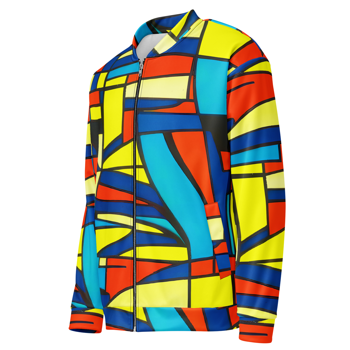 Bomber Jacket - Neon Fractals