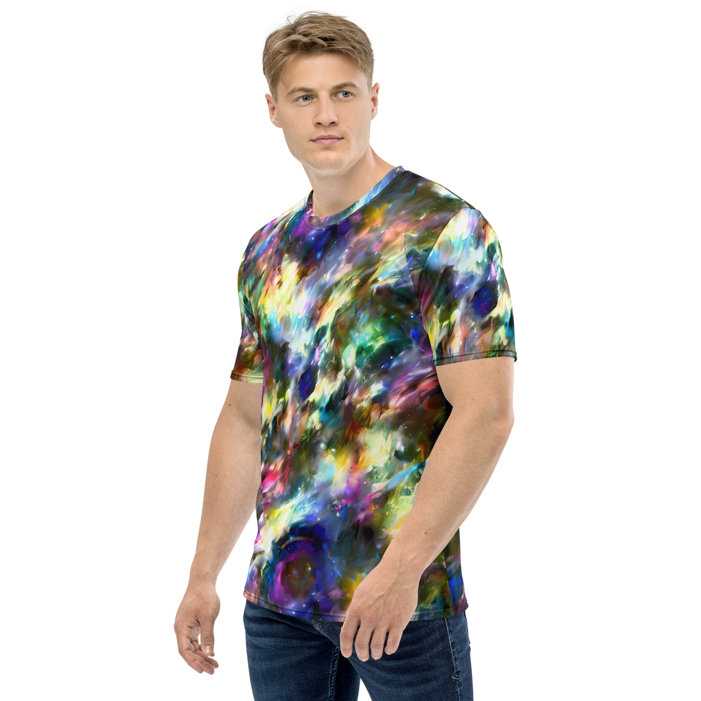 Men's Crew Neck T-Shirt - Emilia's Nebula