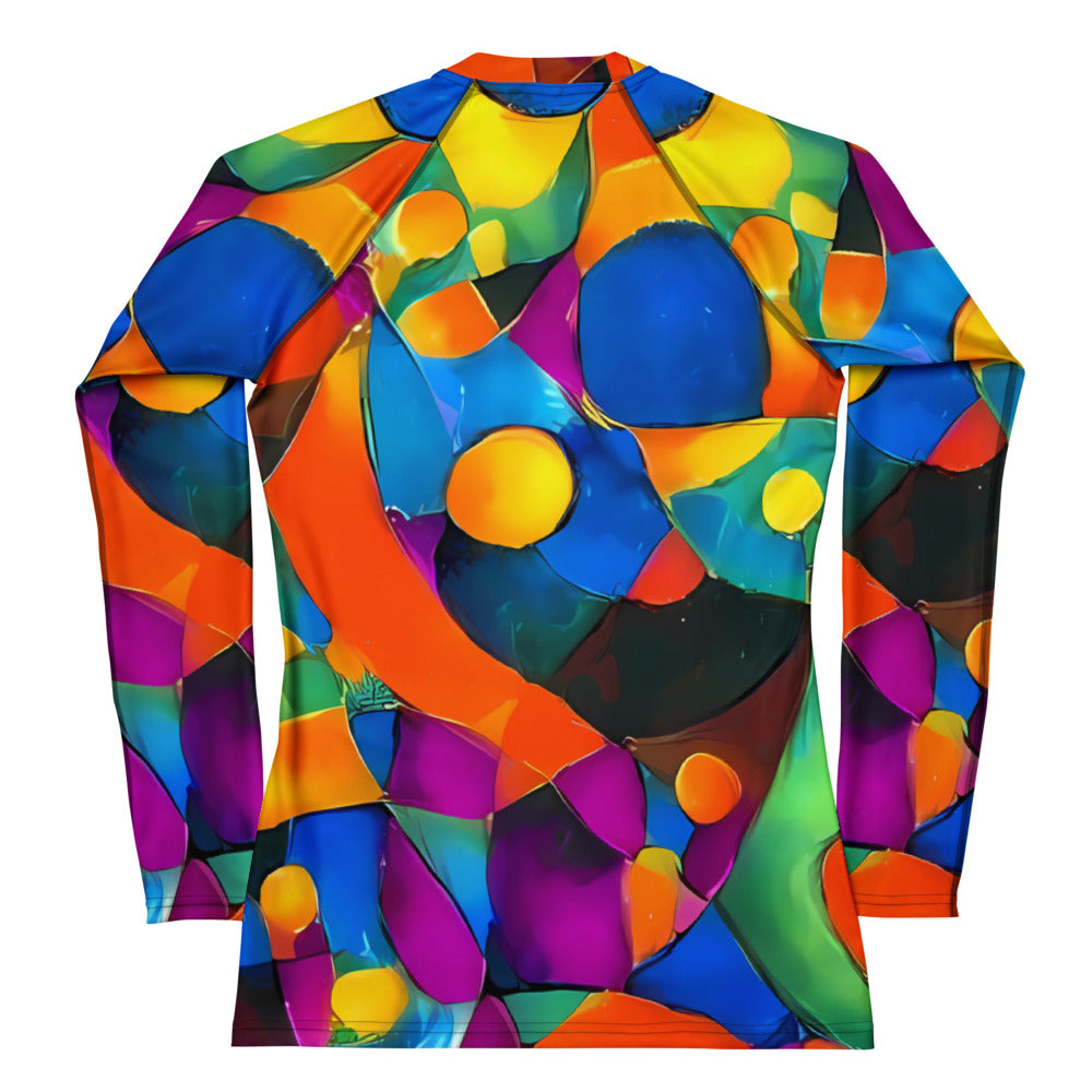 Women's Rash Guard - Galactic Jigsaw