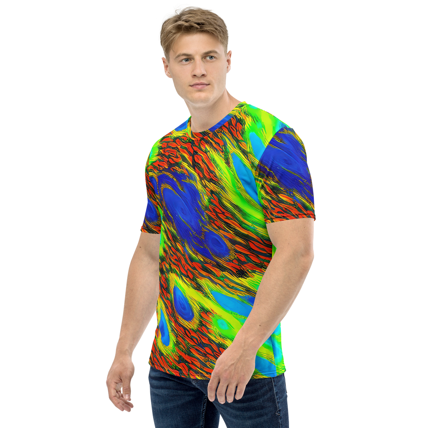 Men's Crew Neck T-Shirt - Hodgkin's Blaze