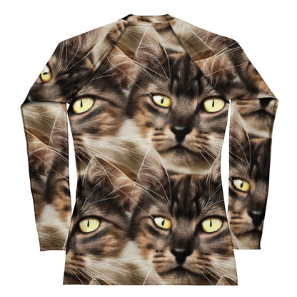 Women's Rash Guard - Feline Reverie